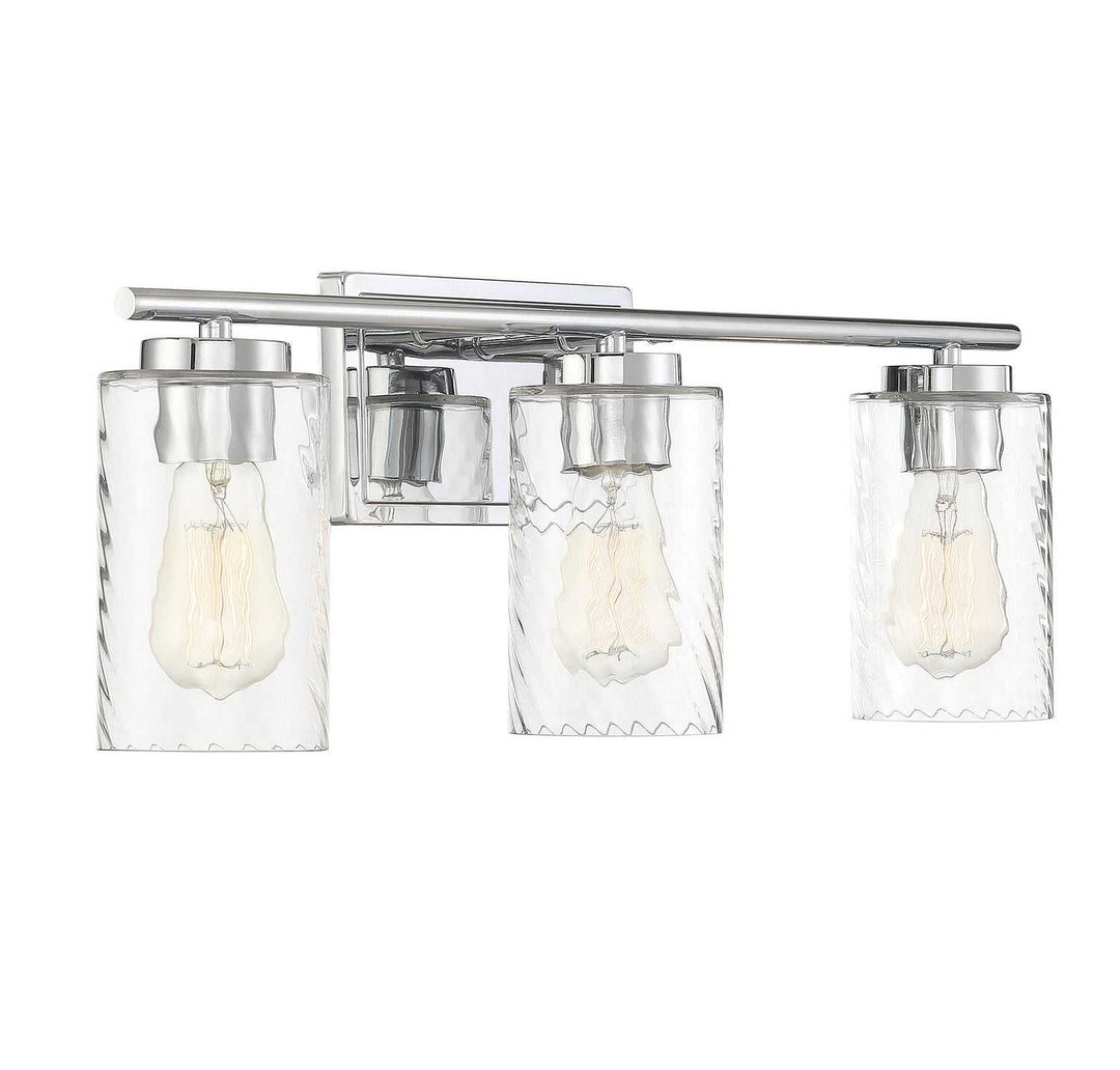 Meridian - M80038CH - Three Light Bathroom Vanity Light - Mbath - Chrome
