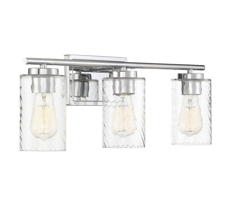 Meridian - M80038CH - Three Light Bathroom Vanity Light - Mbath - Chrome