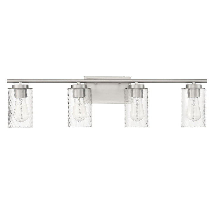 Meridian - M80039BN - Four Light Bathroom Vanity Light - Mbath - Brushed Nickel