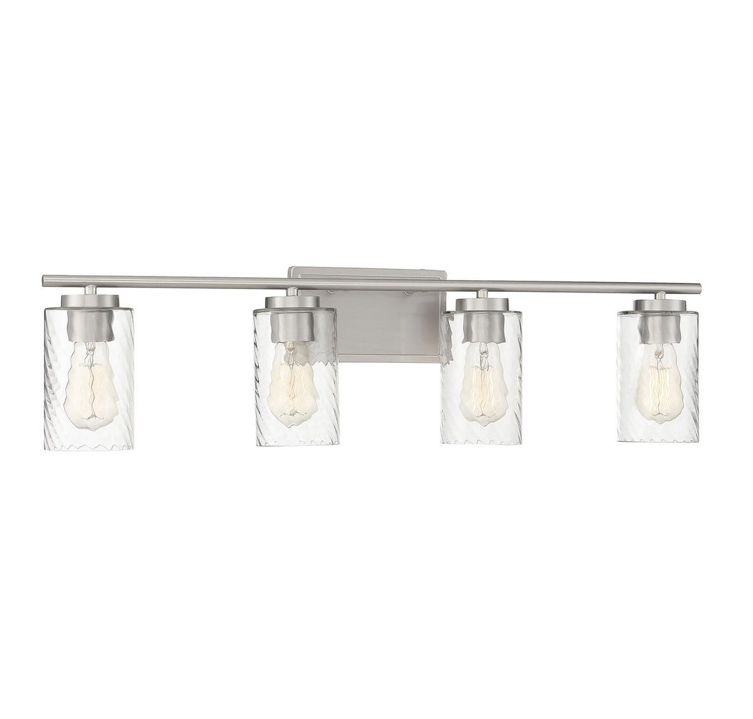Meridian - M80039BN - Four Light Bathroom Vanity Light - Mbath - Brushed Nickel
