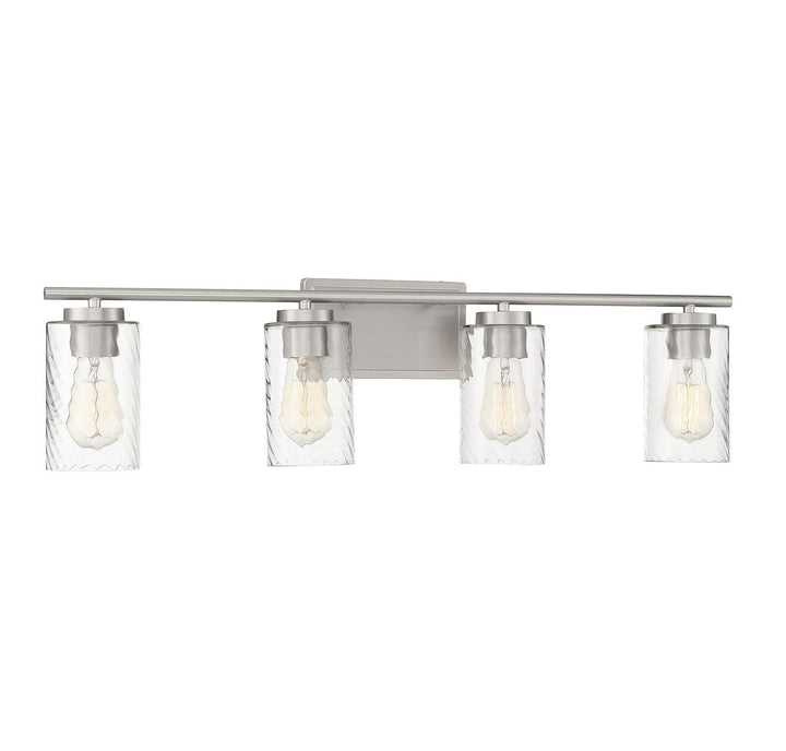 Meridian - M80039BN - Four Light Bathroom Vanity Light - Mbath - Brushed Nickel