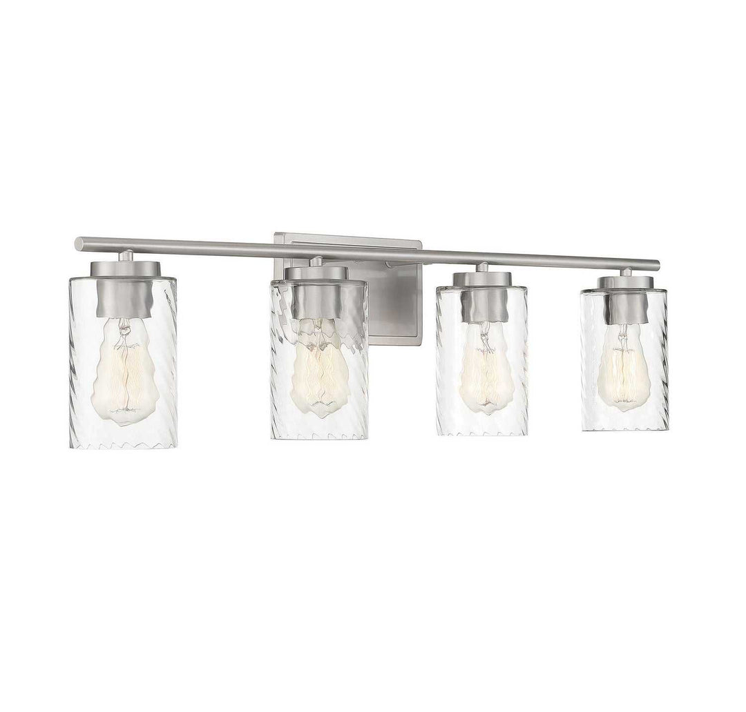 Meridian - M80039BN - Four Light Bathroom Vanity Light - Mbath - Brushed Nickel