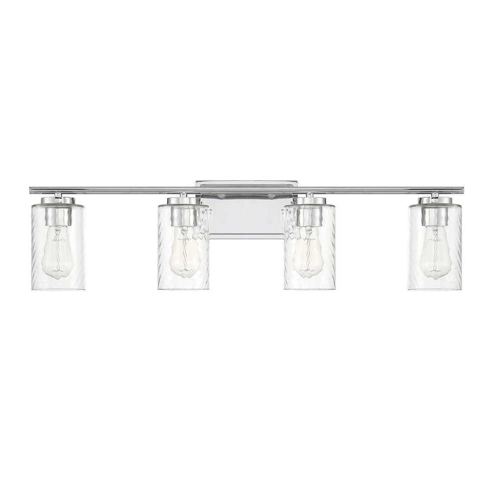 Meridian - M80039CH - Four Light Bathroom Vanity Light - Mbath - Chrome