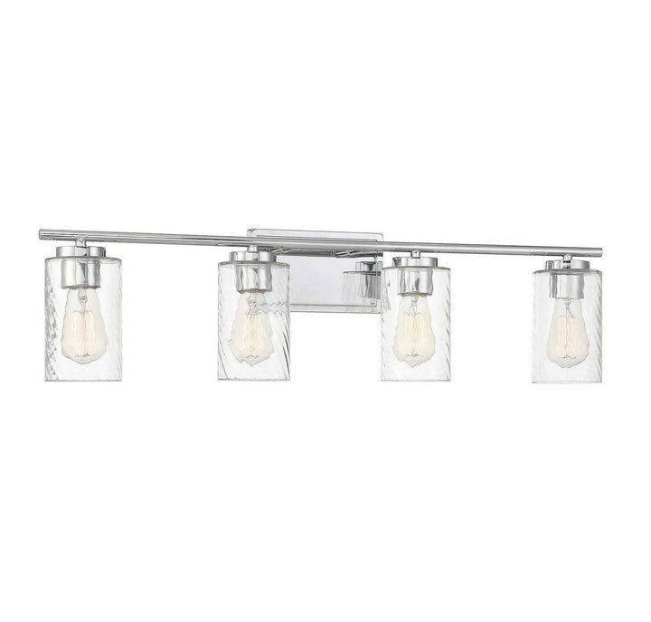Meridian - M80039CH - Four Light Bathroom Vanity Light - Mbath - Chrome