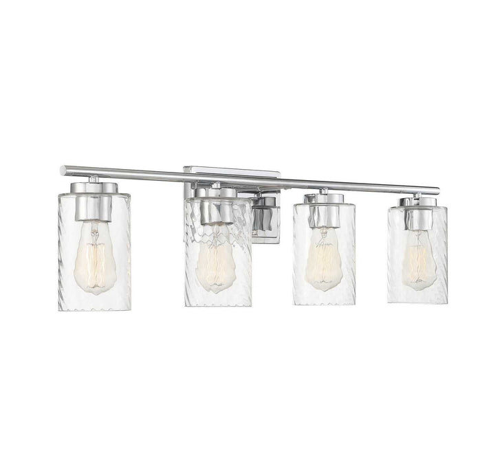 Meridian - M80039CH - Four Light Bathroom Vanity Light - Mbath - Chrome
