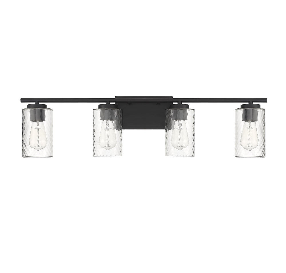Meridian - M80039MBK - Four Light Bathroom Vanity Light - Mbath - Matte Black