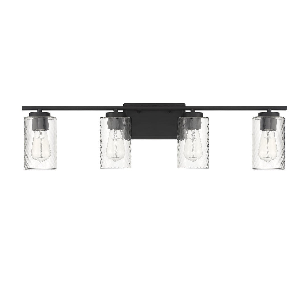 Meridian - M80039MBK - Four Light Bathroom Vanity Light - Mbath - Matte Black
