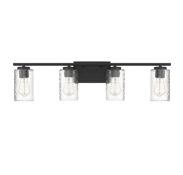 Meridian - M80039MBK - Four Light Bathroom Vanity Light - Mbath - Matte Black