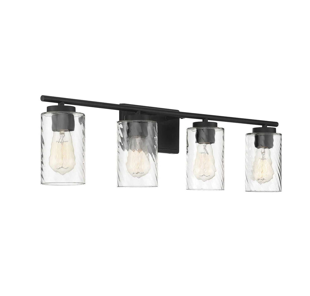 Meridian - M80039MBK - Four Light Bathroom Vanity Light - Mbath - Matte Black