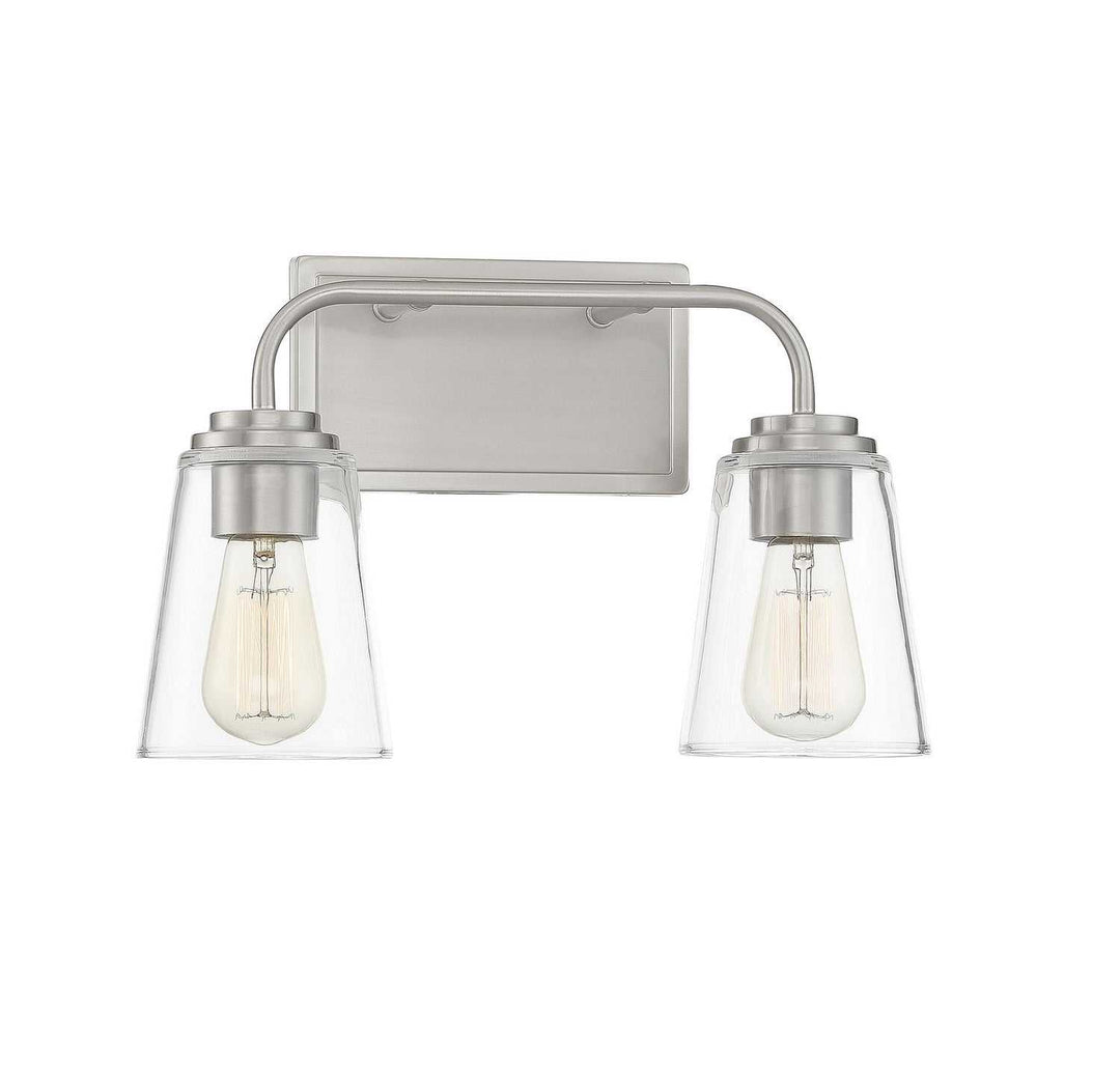 Meridian - M80043BN - Two Light Bathroom Vanity Light - Mbath - Brushed Nickel