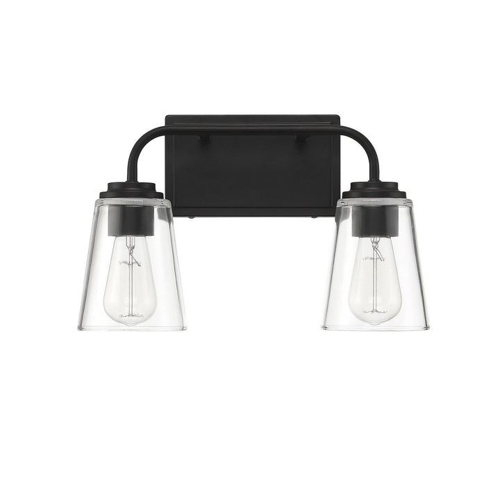 Meridian - M80043MBK - Two Light Bathroom Vanity Light - Mbath - Matte Black