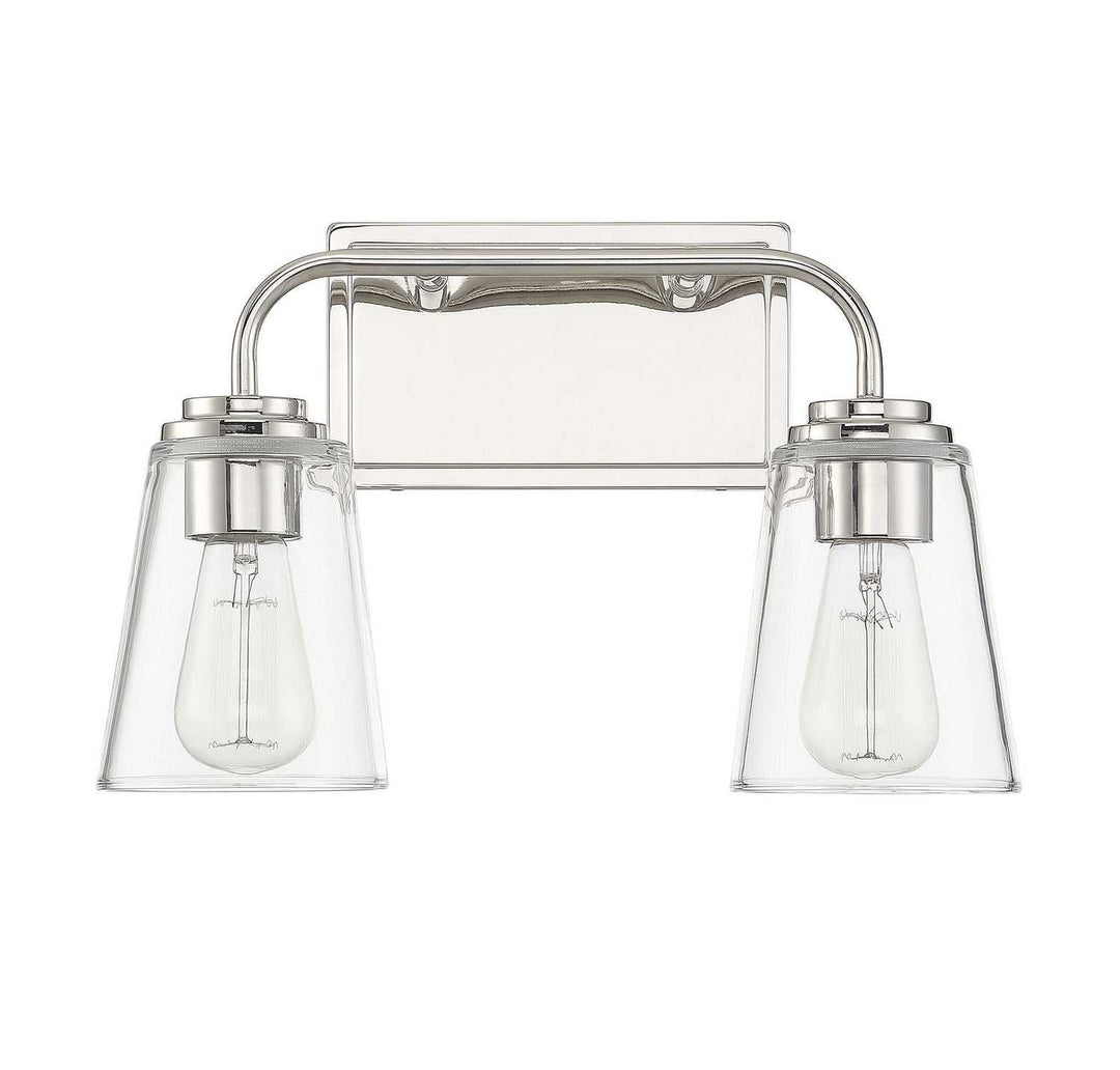 Meridian - M80043PN - Two Light Bathroom Vanity Light - Mbath - Polished Nickel