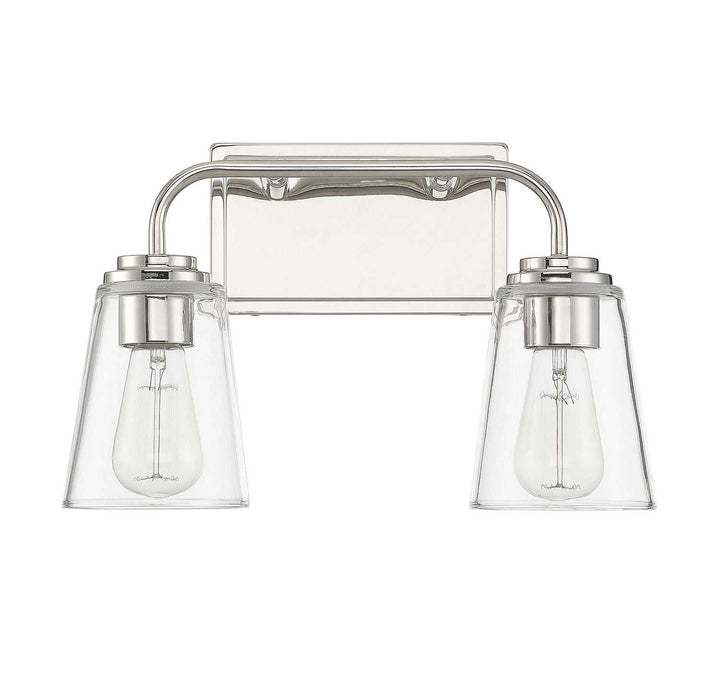 Meridian - M80043PN - Two Light Bathroom Vanity Light - Mbath - Polished Nickel