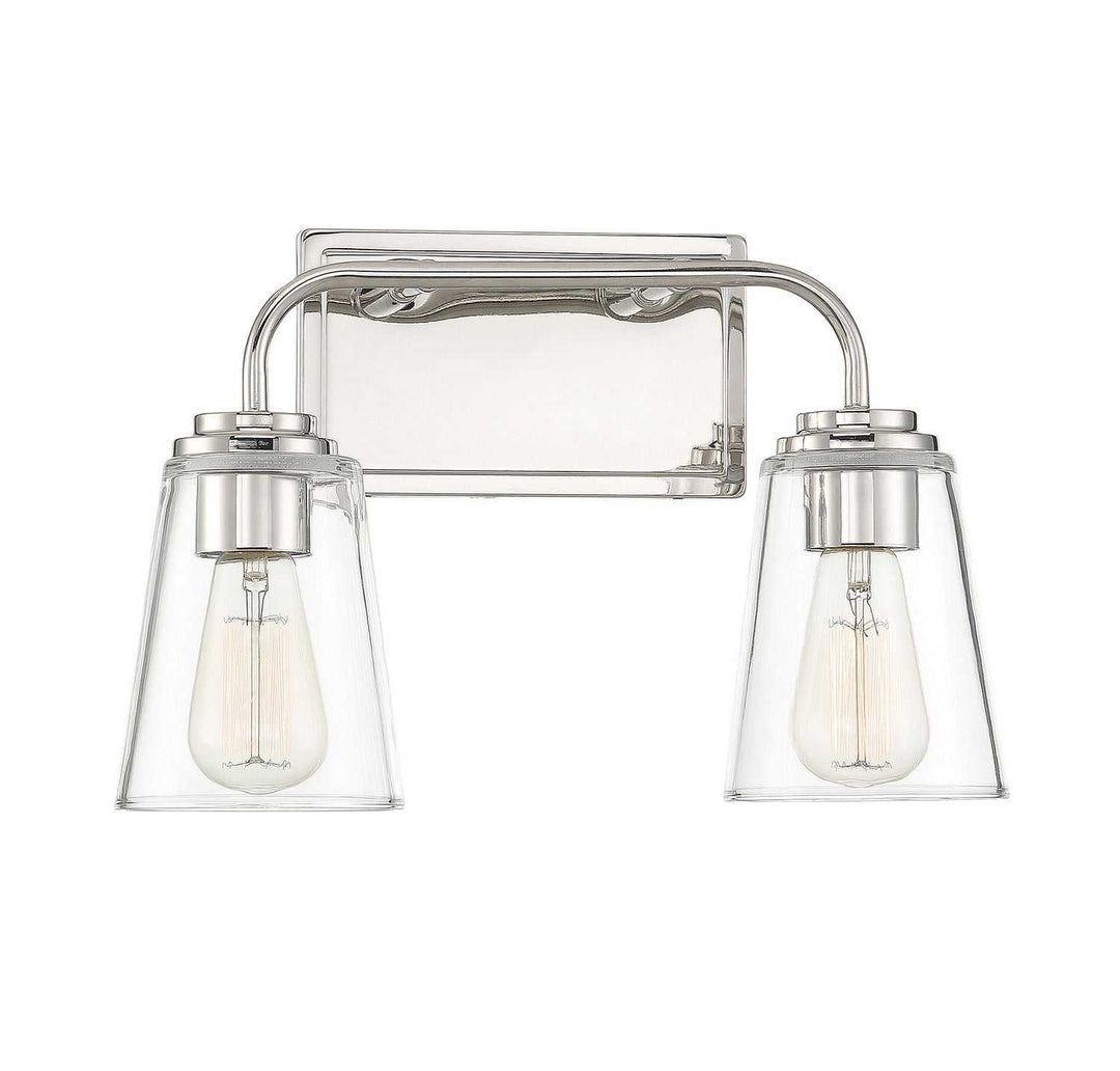 Meridian - M80043PN - Two Light Bathroom Vanity Light - Mbath - Polished Nickel