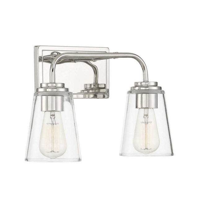 Meridian - M80043PN - Two Light Bathroom Vanity Light - Mbath - Polished Nickel