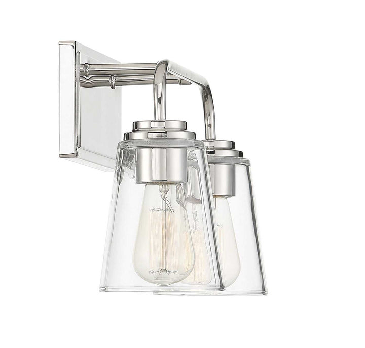 Meridian - M80043PN - Two Light Bathroom Vanity Light - Mbath - Polished Nickel