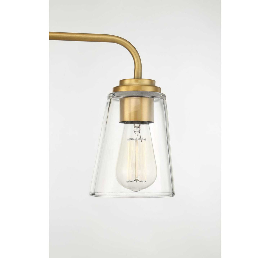 Meridian - M80044NB - Three Light Bathroom Vanity Light - Mbath - Natural Brass