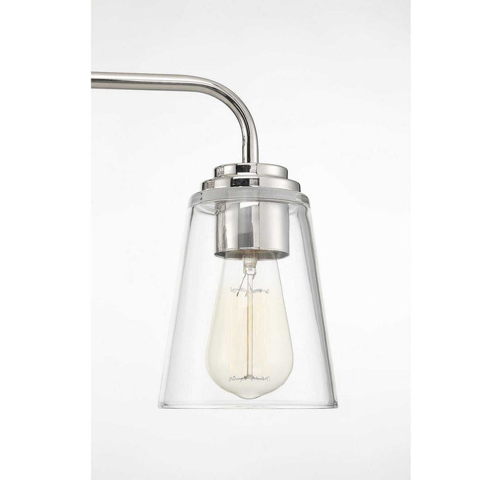 Meridian - M80044PN - Three Light Bathroom Vanity Light - Mbath - Polished Nickel