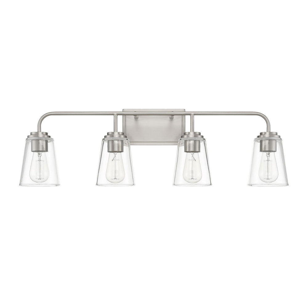Meridian - M80045BN - Four Light Bathroom Vanity Light - Mbath - Brushed Nickel