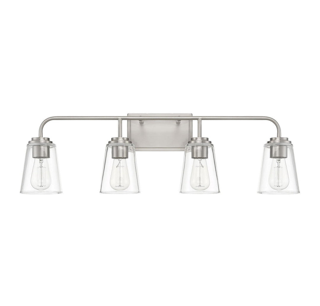 Meridian - M80045BN - Four Light Bathroom Vanity Light - Mbath - Brushed Nickel