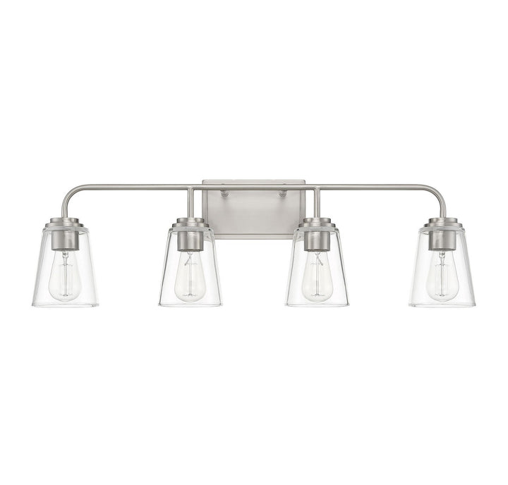 Meridian - M80045BN - Four Light Bathroom Vanity Light - Mbath - Brushed Nickel