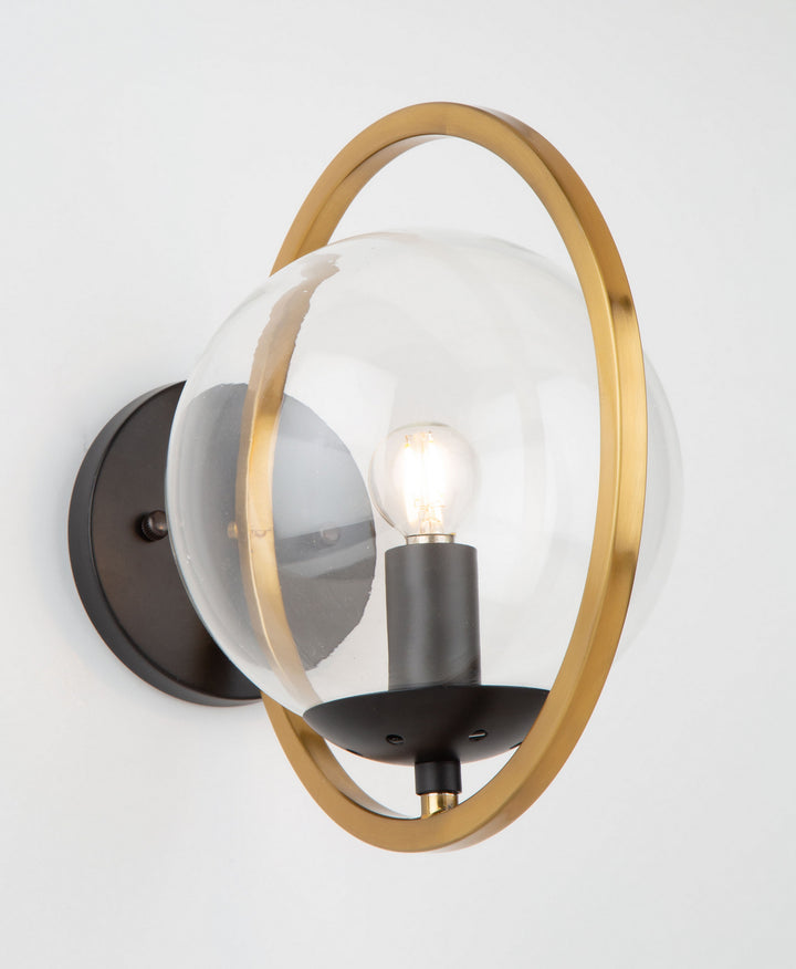 Artcraft Canada - AC10891VB - One Light Wall Sconce - Lugano - Black & Vintage Brass