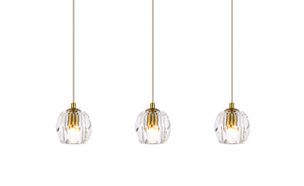 Elegant Lighting - 3505D28G - LED Pendant - Eren - Gold