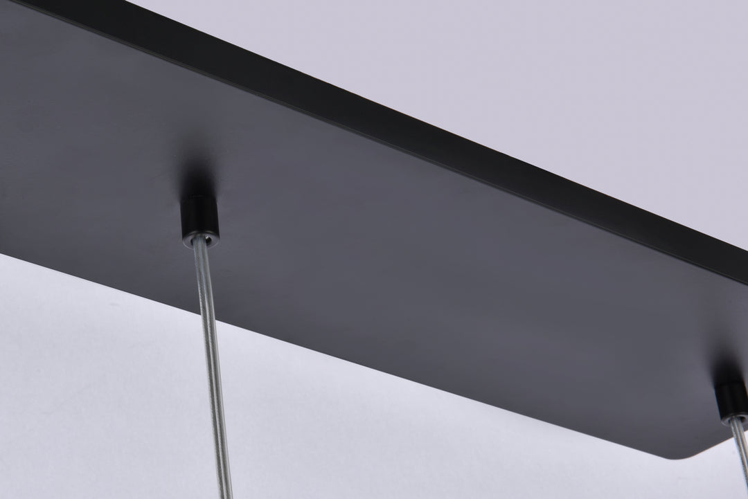 Elegant Lighting - 3505D28BK - LED Pendant - Eren - Black