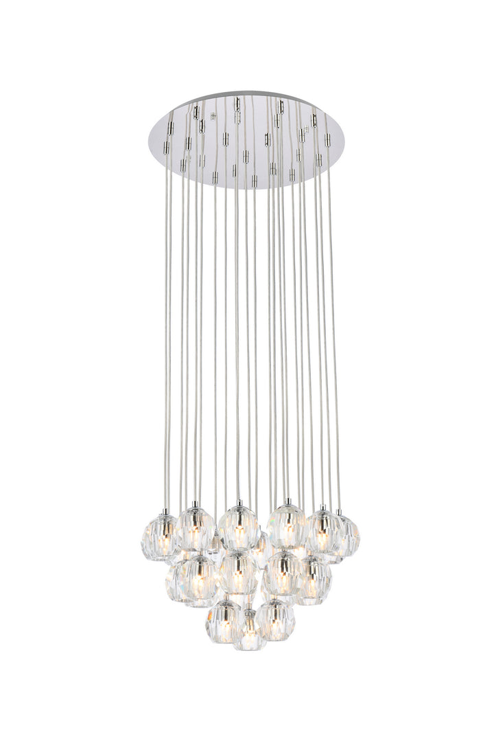 Elegant Lighting - 3505G19C - LED Pendant - Eren - Chrome