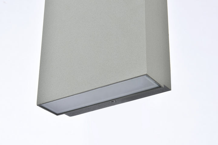 Elegant Lighting - LDOD4001S - LED Outdoor Wall Lamp - Raine - Silver