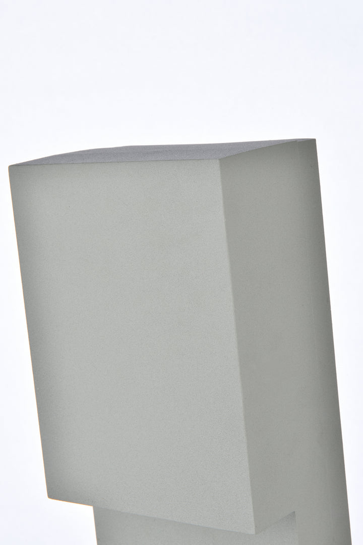 Elegant Lighting - LDOD4001S - LED Outdoor Wall Lamp - Raine - Silver