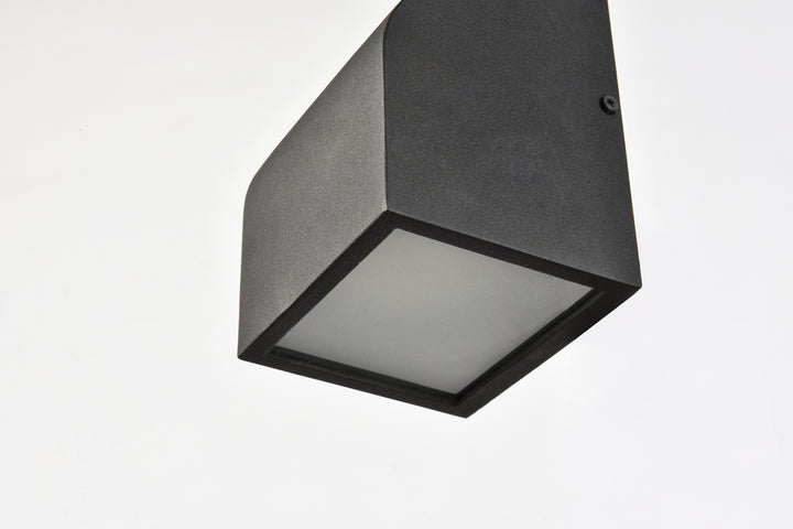 Elegant Lighting - LDOD4004BK - LED Outdoor Wall Lamp - Raine - black