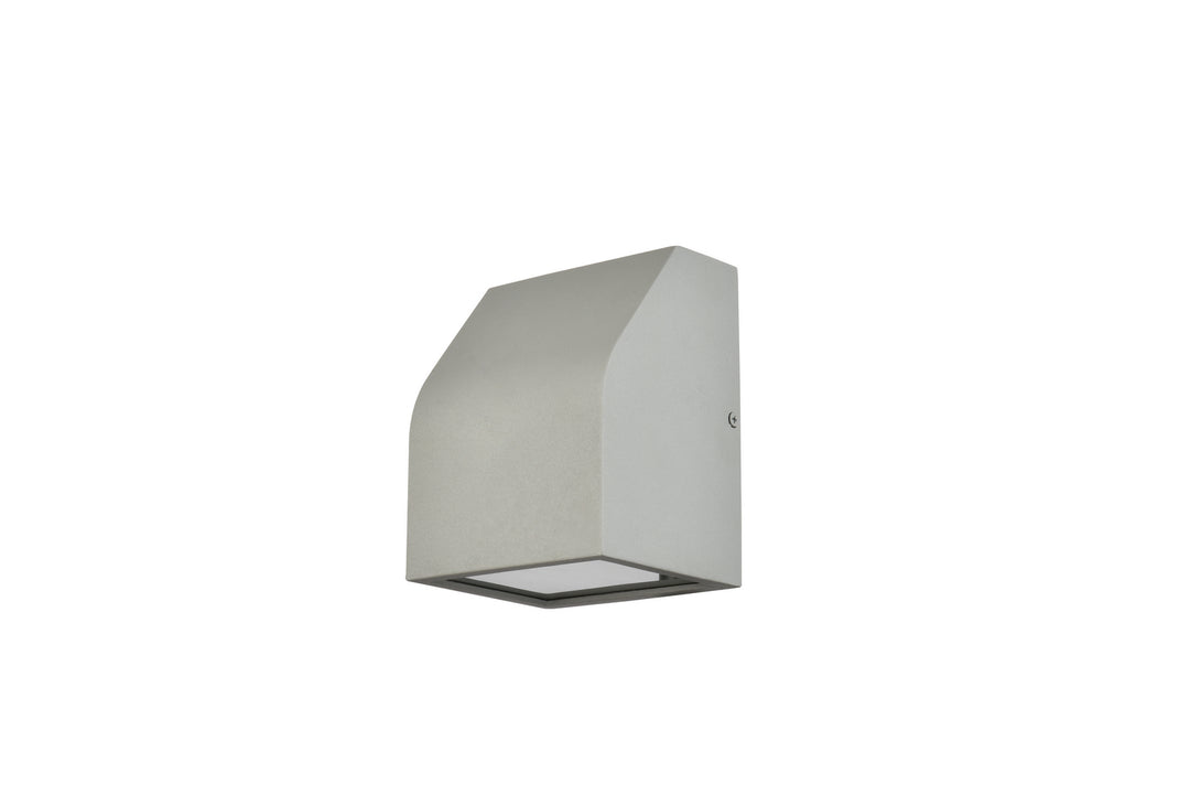 Elegant Lighting - LDOD4004S - LED Outdoor Wall Lamp - Raine - Silver