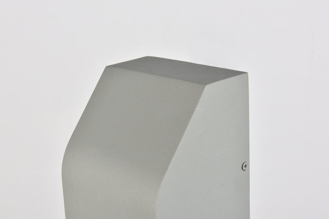 Elegant Lighting - LDOD4004S - LED Outdoor Wall Lamp - Raine - Silver