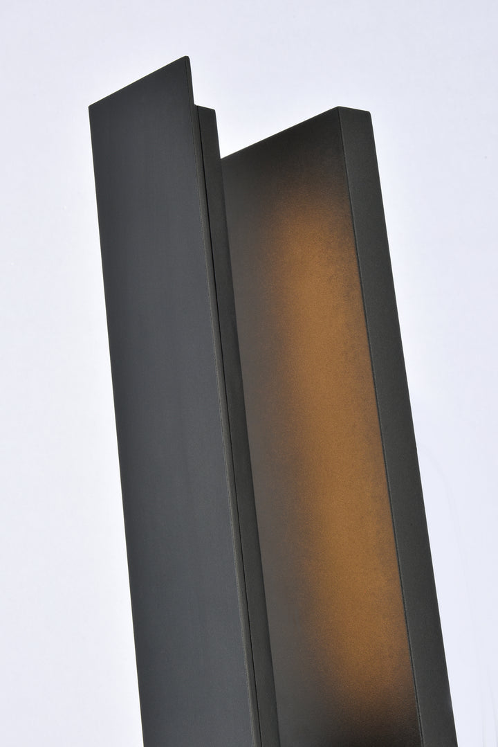 Elegant Lighting - LDOD4005BK - LED Outdoor Wall Lamp - Raine - black