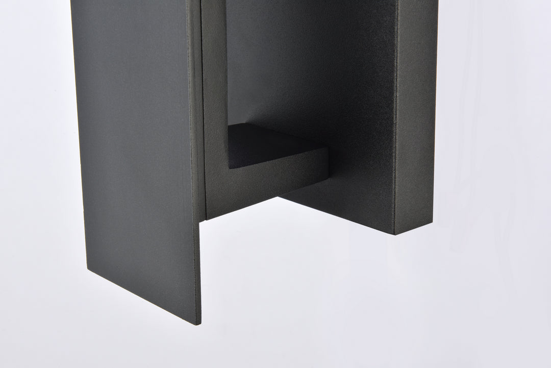 Elegant Lighting - LDOD4005BK - LED Outdoor Wall Lamp - Raine - black