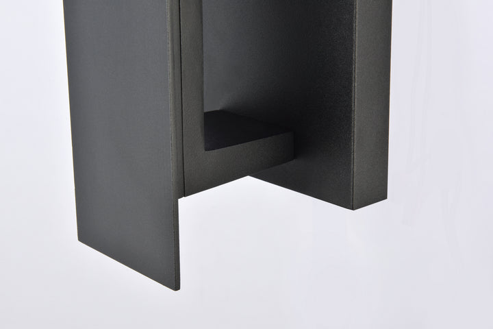 Elegant Lighting - LDOD4005BK - LED Outdoor Wall Lamp - Raine - black