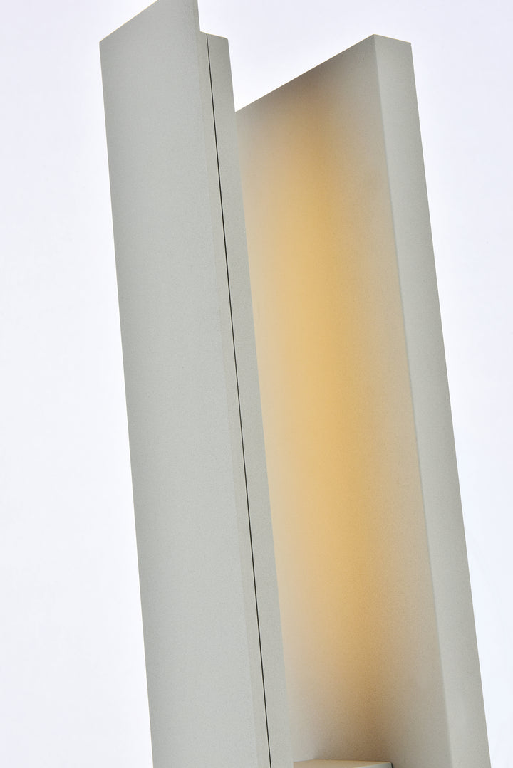 Elegant Lighting - LDOD4005S - LED Outdoor Wall Lamp - Raine - Silver