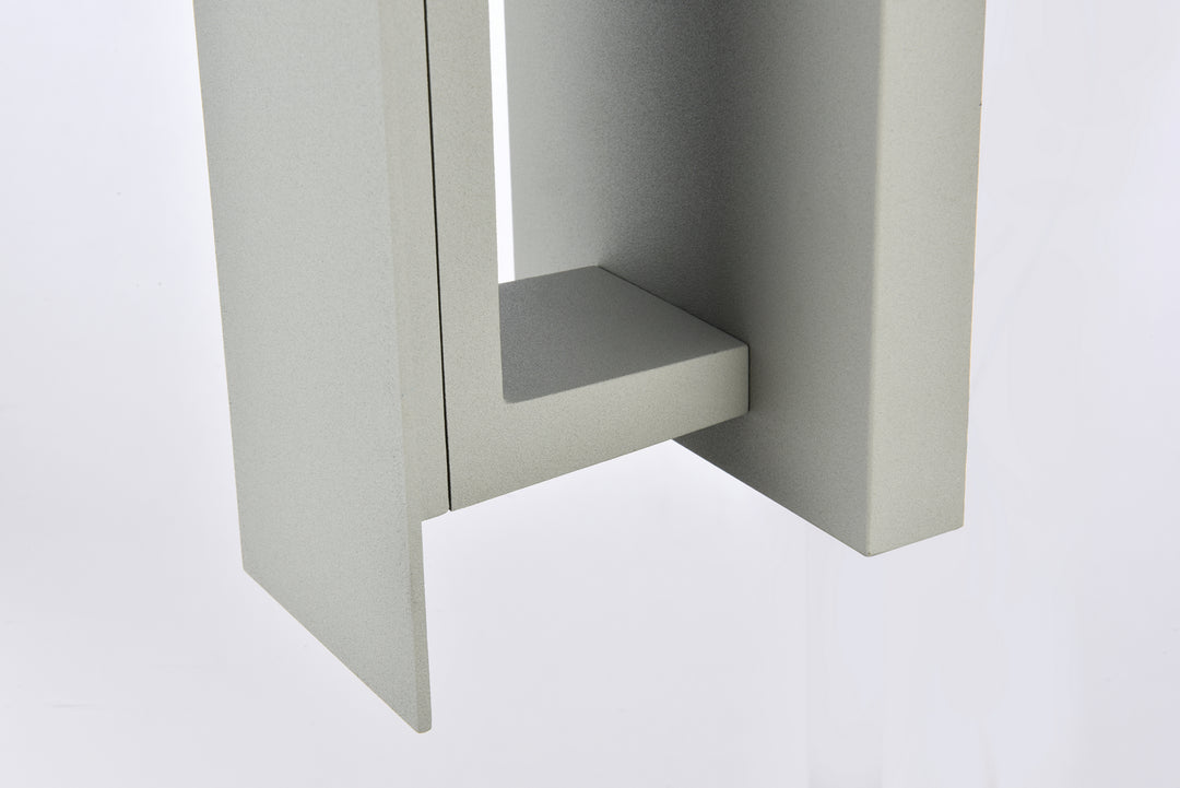 Elegant Lighting - LDOD4005S - LED Outdoor Wall Lamp - Raine - Silver