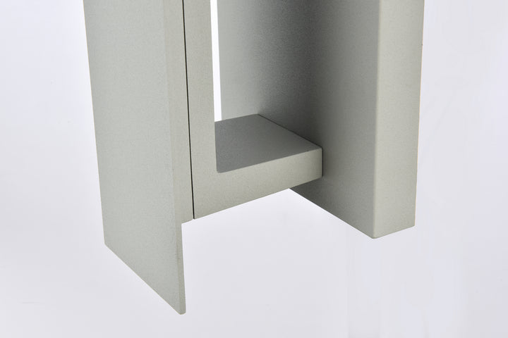 Elegant Lighting - LDOD4005S - LED Outdoor Wall Lamp - Raine - Silver