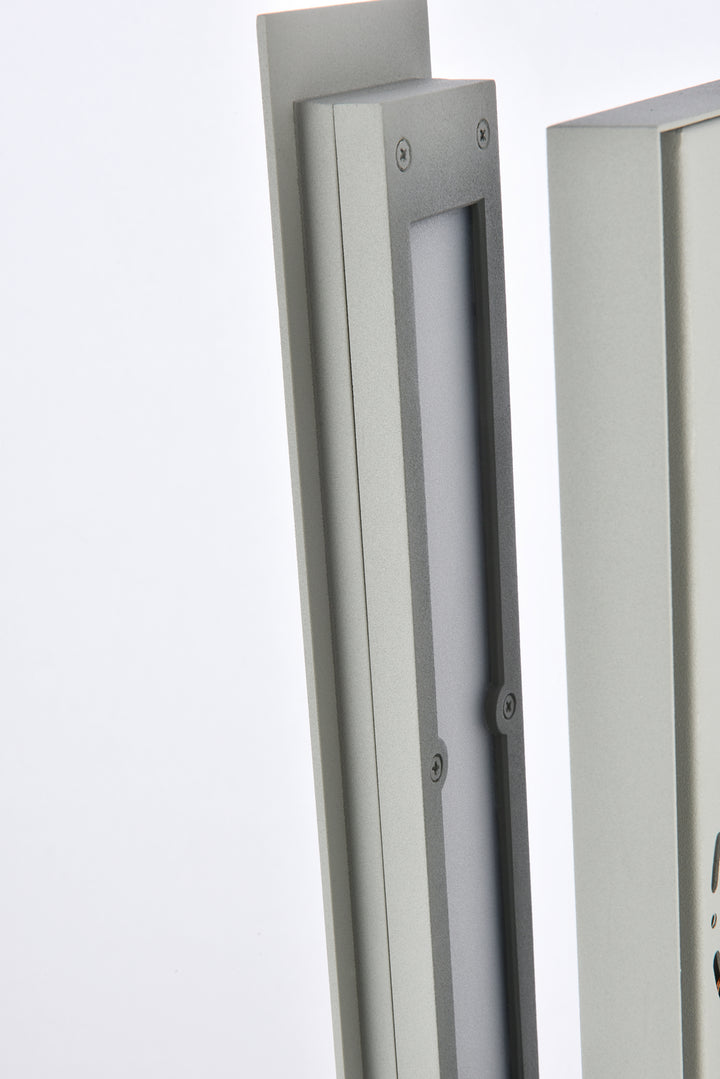 Elegant Lighting - LDOD4005S - LED Outdoor Wall Lamp - Raine - Silver