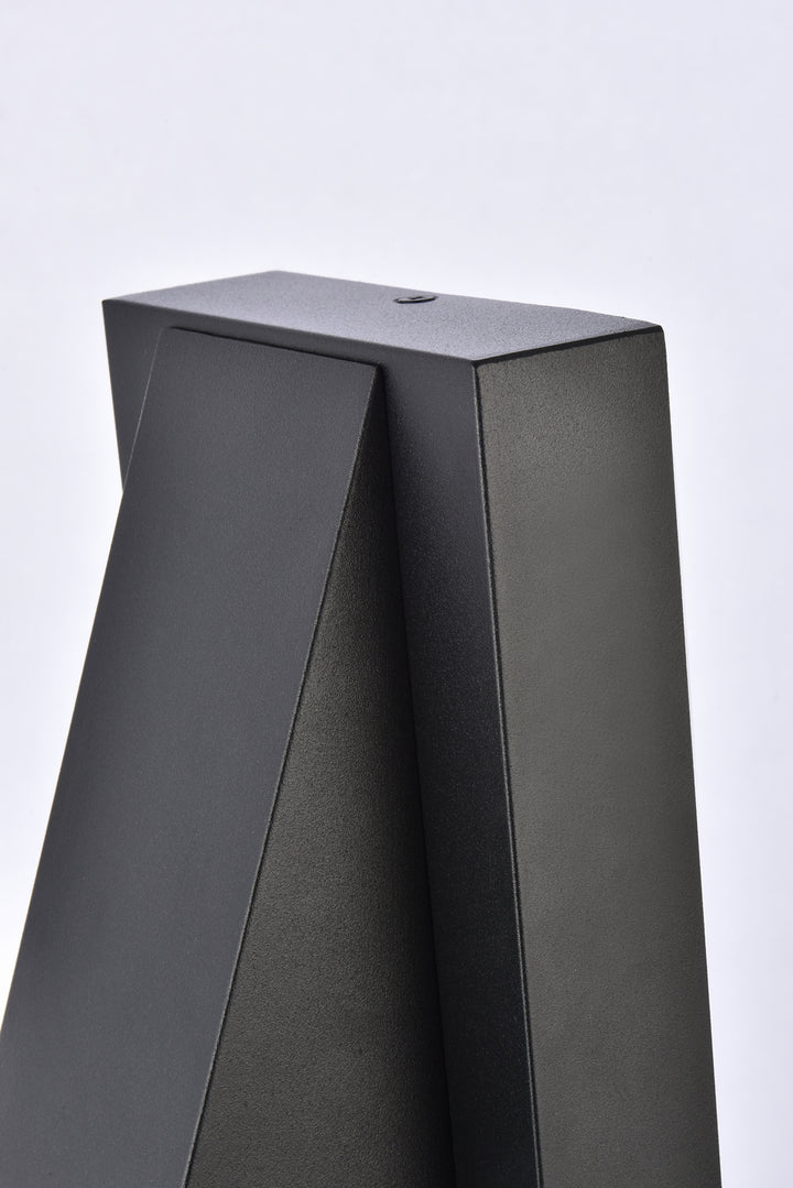Elegant Lighting - LDOD4006BK - LED Outdoor Wall Lamp - Raine - black