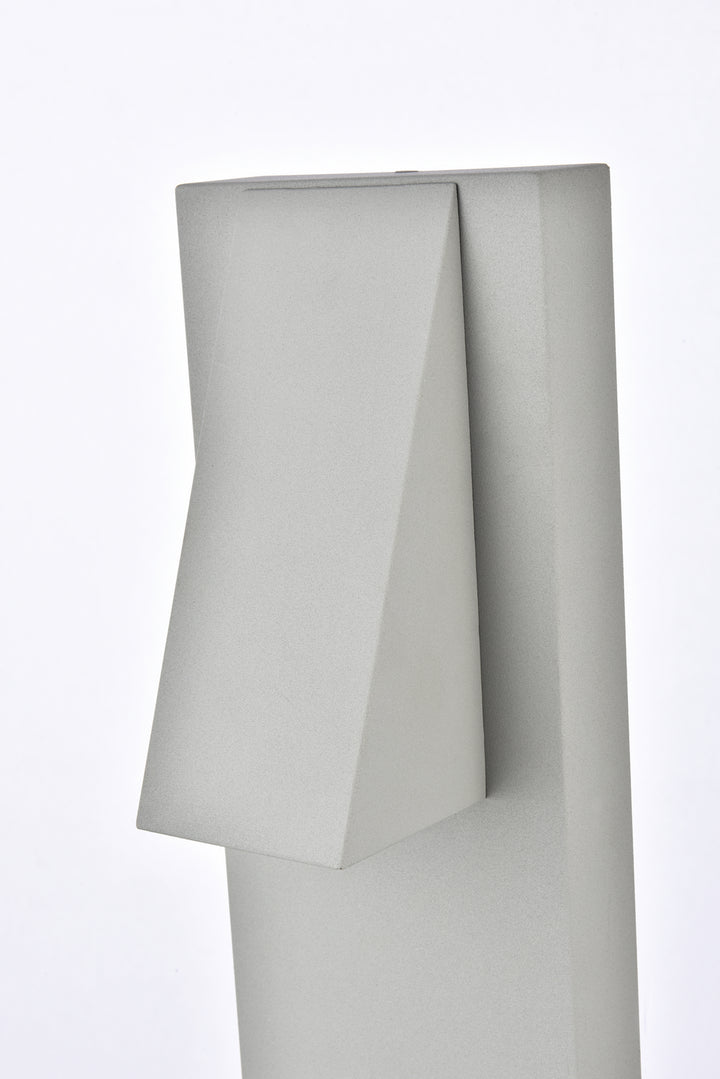 Elegant Lighting - LDOD4006S - LED Outdoor Wall Lamp - Raine - Silver
