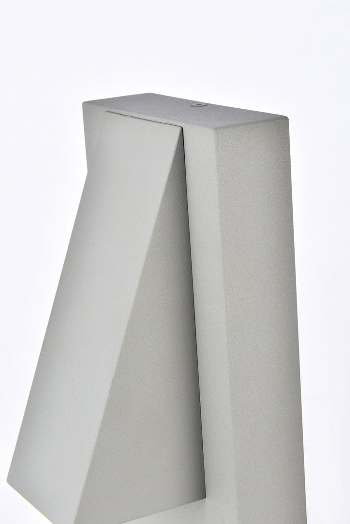 Elegant Lighting - LDOD4006S - LED Outdoor Wall Lamp - Raine - Silver