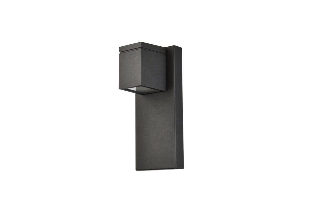 Elegant Lighting - LDOD4007BK - LED Outdoor Wall Lamp - Raine - black