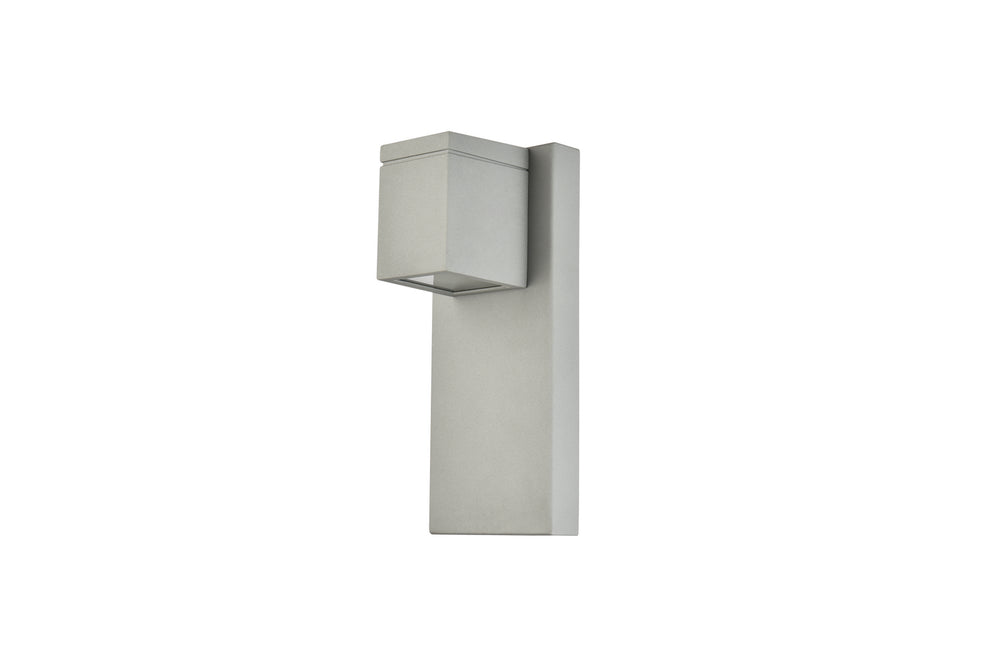 Elegant Lighting - LDOD4007S - LED Outdoor Wall Lamp - Raine - Silver