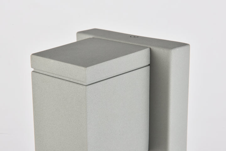 Elegant Lighting - LDOD4007S - LED Outdoor Wall Lamp - Raine - Silver