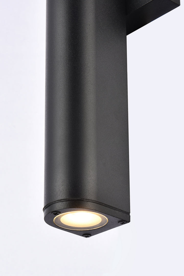 Elegant Lighting - LDOD4008BK - LED Outdoor Wall Lamp - Raine - black