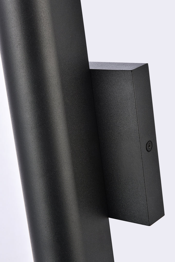 Elegant Lighting - LDOD4008BK - LED Outdoor Wall Lamp - Raine - black