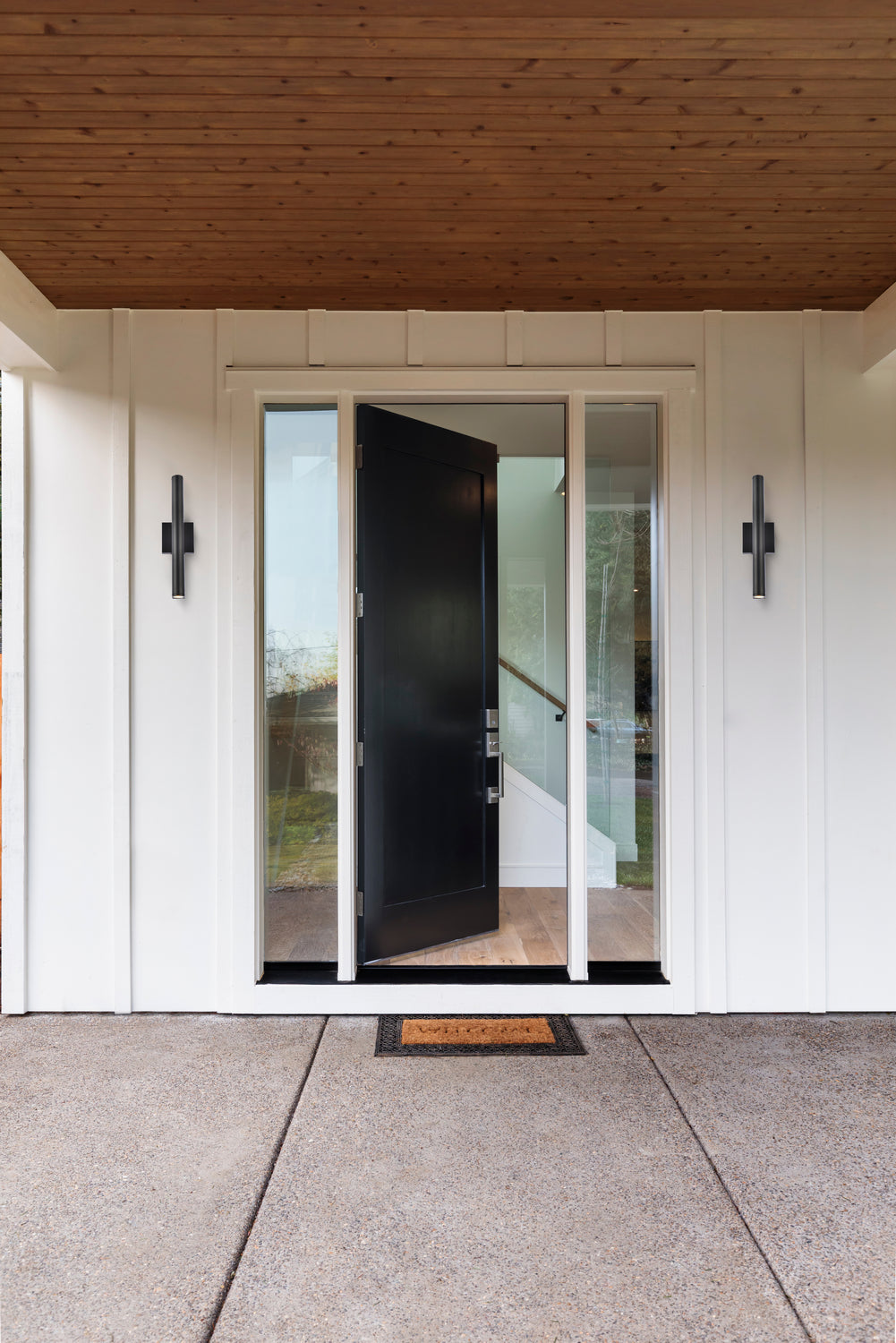 Elegant Lighting - LDOD4008BK - LED Outdoor Wall Lamp - Raine - black